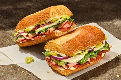 Toasted Italiano on Baguette from Panera Bread
