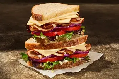Turkey & Cheddar on Country Rustic Sourdough from Panera Bread