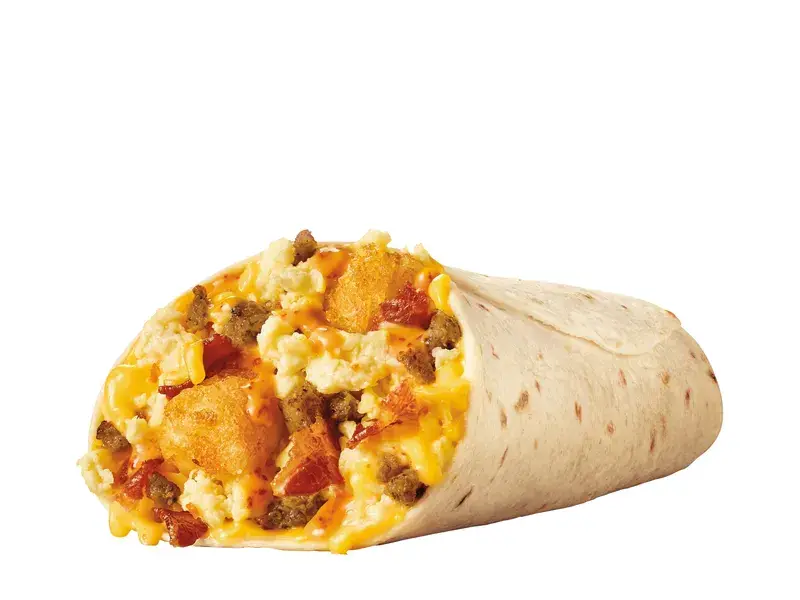 Ultimate Meat & Cheese Breakfast Burrito from Sonic